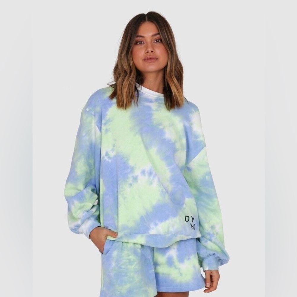 By.Dyln Xander Sweater in Sky Tie Dye New - Picture 12 of 13